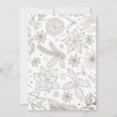 Carte Rustic Botanical Circle Photo Merry Christmas Card (Dos)