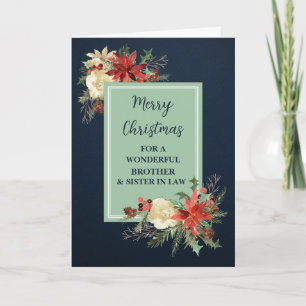 Carte Rustic Brother & Soeur en droit Joyeux Noël