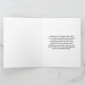 Carte Rustic Buffalo Plaid Married First Christmas  (Intérieur)