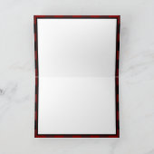 Carte Rustic Buffalo plaqué Monogramme Motif initial (Intérieur)