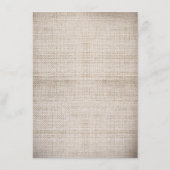 Carte Rustic Burlap String Lights Détails du Maria (Dos)