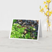 Carte Rustic Citronella Leaf Portrait (Fleur jaune)