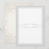 Carte Rustic Country Mason Jar Lace n Lavender Floral (Devant / Derrière)