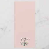 Carte Rustic Fall Floral Mariage Merci (Dos)