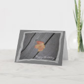 Carte Rustic Fall Leaf Joyeux anniversaire (Devant)