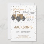 Carte Rustic Farm Party pour garçons (Devant)
