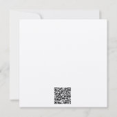 Carte Rustic Farmhouse Barn Script QR code Fête des mari (Dos)