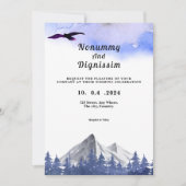 Carte Rustic Forest Outdoor Invitation Card (Devant)