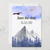 Carte Rustic Forest Outdoor Invitation Card (Dos)