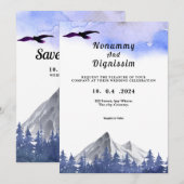 Carte Rustic Forest Outdoor Invitation Card (Devant / Derrière)