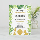 Carte Rustic Forest Party (Debout devant)