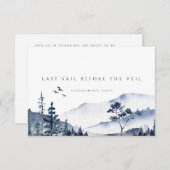 Carte Rustic Mountain Boho Weekend Bachelorette (Devant / Derrière)