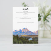 Carte Rustic Mountain Détails (Debout devant)