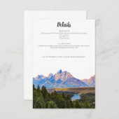 Carte Rustic Mountain Détails (Devant / Derrière)