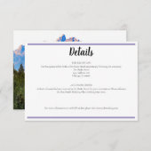 Carte Rustic Mountain Détails (Devant / Derrière)