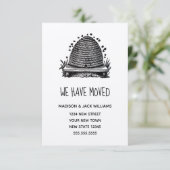 Carte Rustic Nouveau domicile Nouvelle adresse |Déplacem (Debout devant)