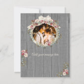 Carte Rustic Romantic Holiday 4 Collage photo (Dos)