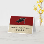 Carte Rustic Simple Félicitations Diplômé (Fleur jaune)