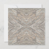 Carte Rustic Tree Bark Photo Southwest Diamond Pattern (Dos)