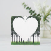 Carte Rustic Tree Of Life Carnet de note blanc du coeur (Debout devant)
