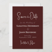 Carte Rustic Vineyard Wedding Save the Date  (Devant)