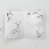Carte Rustic Watercolor Peaceful Deer (Intérieur)