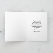 Carte Rustic Wood Cousin et son mari Joyeux Noël (Intérieur)