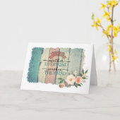 Carte Rustic Wood Floral Country Mothers Day (Fleur jaune)
