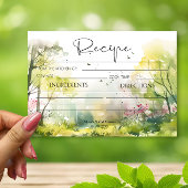 Carte Rustic Woodland Spring Recette