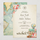 Carte rustique Boho de faire-part de mariage de (Devant / Derrière)