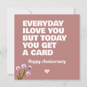 Carte Rustique Boho Floral (Devant)