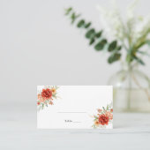 Carte Rustique Boho Floral Mariage Place (Debout devant)
