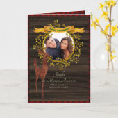 Carte Rustique Buffalo Plain PHOTO Moderne Branché STAG (Fleur jaune)