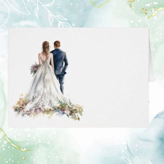 Carte Rustique classique Boho Floral Mariage Table