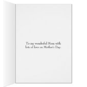 Carte Rustique de l'aquarelle Hydrangea (Intérieur (Droit))