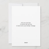 Carte Rustique de Noël Stocker Appartement (Dos)