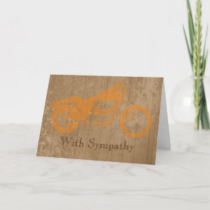 Carte Rustique de Sympathy Motorcycle pour un Bike
