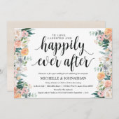 Carte rustique d'invitation de brunch de mariage (Devant / Derrière)