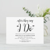 Carte rustique d'invitation de brunch de mariage (Debout devant)