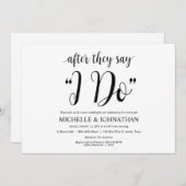 Carte rustique d'invitation de brunch de mariage (Devant / Derrière)