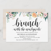Carte rustique d'invitation de brunch de mariage (Devant / Derrière)