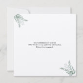 Carte Rustique Eucalyptus Eco Convivial Kraft Mariage pa (Dos)