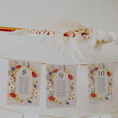 Carte Rustique Fleur sauvage Floral Mariage