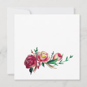 Carte Rustique Floral Bridesmaid Mariage (Dos)