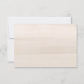 Carte Rustique Floral Dusk Mariage Réponse (repas) (Dos)