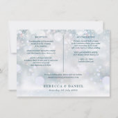 Carte Rustique Floral Winter Wedding Details (Dos)