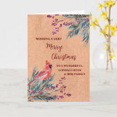 Carte Rustique Godgirl & Noël de famille (Fleur jaune)