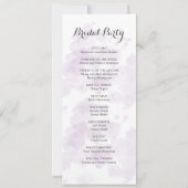 Carte Rustique Lavande violet Fleurs sauvages floraux (Dos)