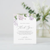 Carte Rustique Lilac Merci (Debout devant)