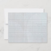 Carte Rustique Mason bleu Jar & Fleur sauvage Rece (Dos)